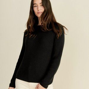 JENNI KAYNE Cotton Fisherman Sweater (XS)
